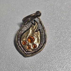 Jewelry In Candles/Waxing Poetic Brass & Swarovski Charm